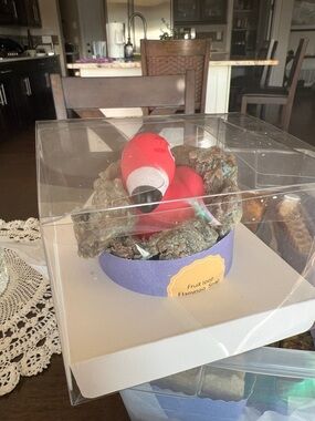 Handmade Flamingo Soap - Red Pink Accent